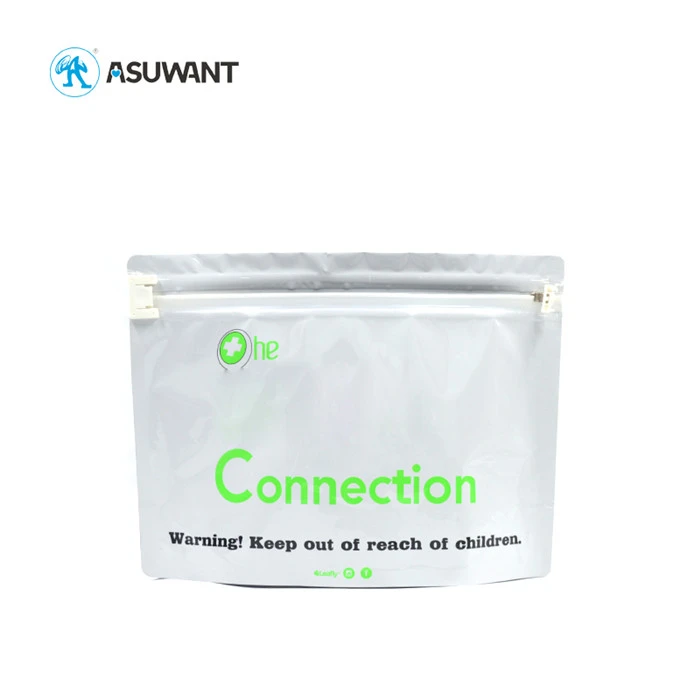 Odorless Plastic Child Proof Zipper Bags For Packaging Weeds Marijuana