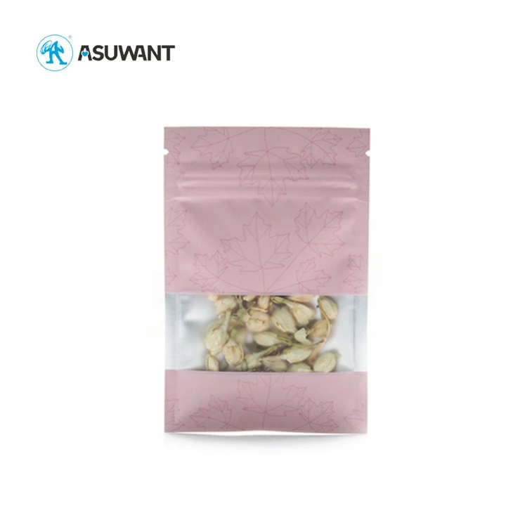 Window Custom Food Packaging Moisture Barrier , Heat Seal Foil Pouches 160g