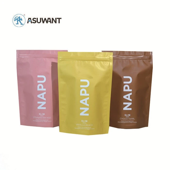 Aluminium Foil Ziplock Packaging Food Grade Snack Plastic Stand Up Pouch 3.5g Matte Mylar Bag