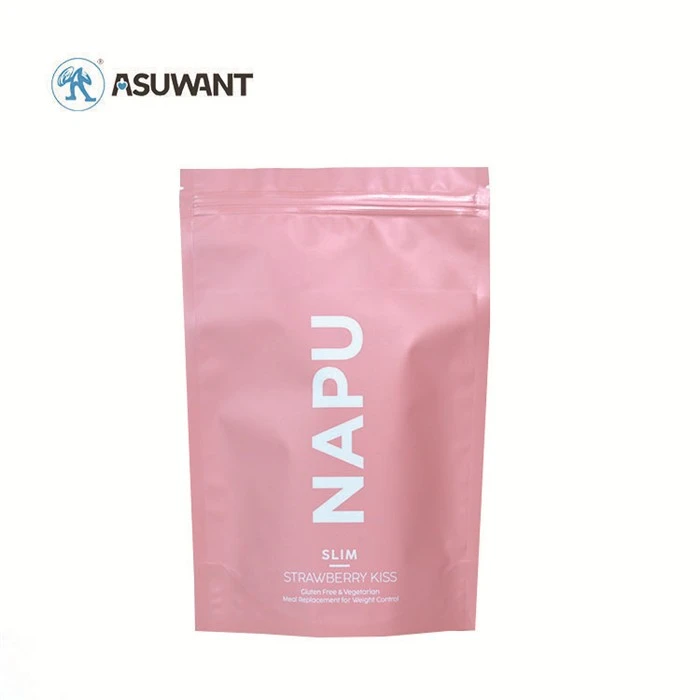 Aluminium Foil Ziplock Packaging Food Grade Snack Plastic Stand Up Pouch 3.5g Matte Mylar Bag